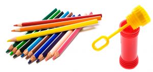 matite e colori wedding bag
