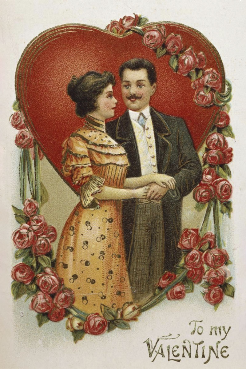 card vintage san valentino